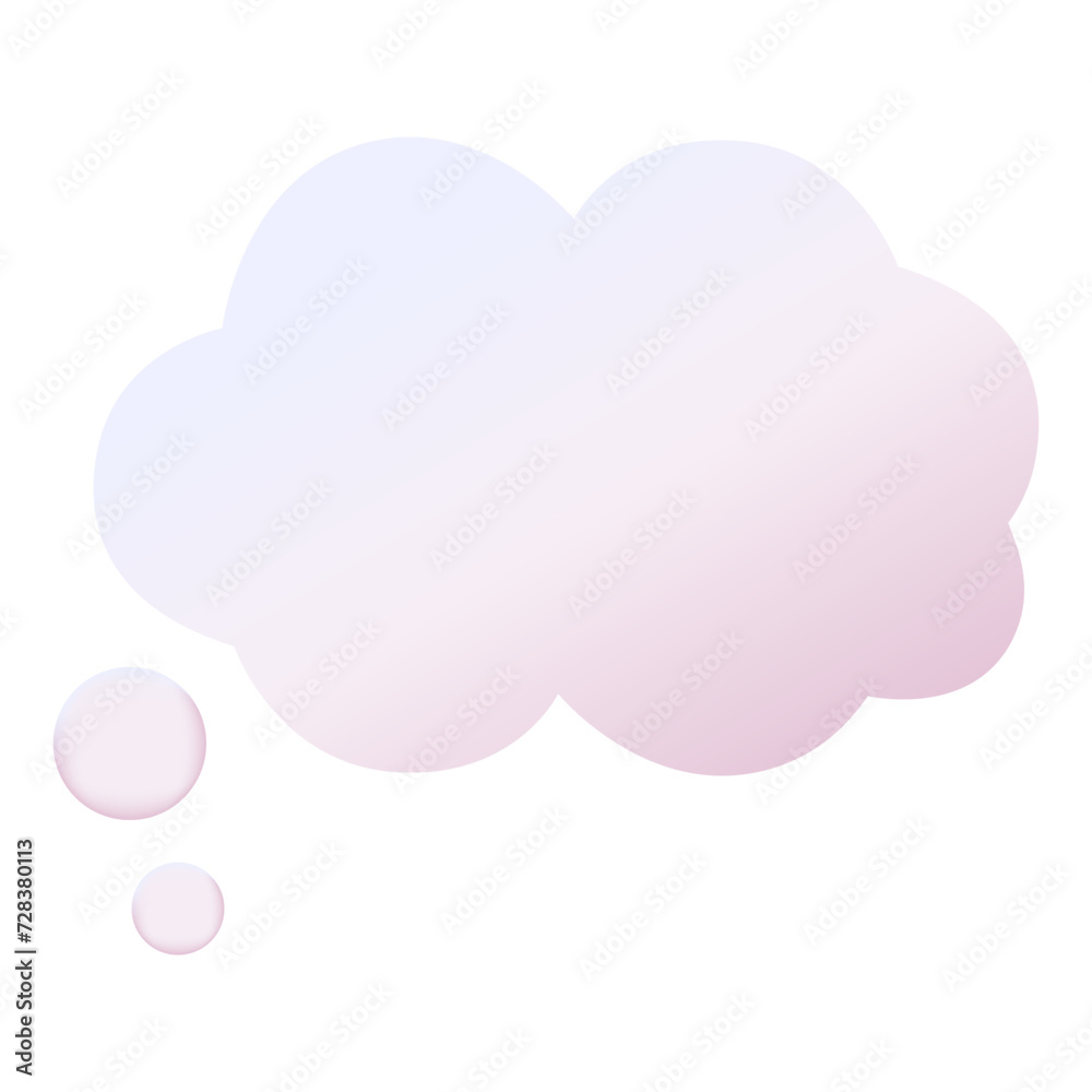3d white speech bubble, social media chat message icon. Empty text bubble, comment, dialogue balloon vector