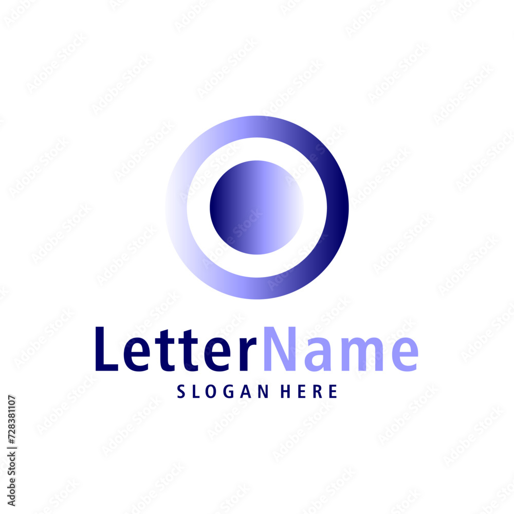 Modern letter O logo design vector. Creative O logo concepts template
