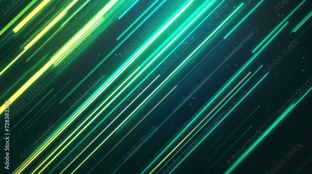 Abstract composition of green gradient neon lights, creating a vibrant and visually striking background Abstract composition of green gradient neon lights, creating a vibrant and visually striking background
