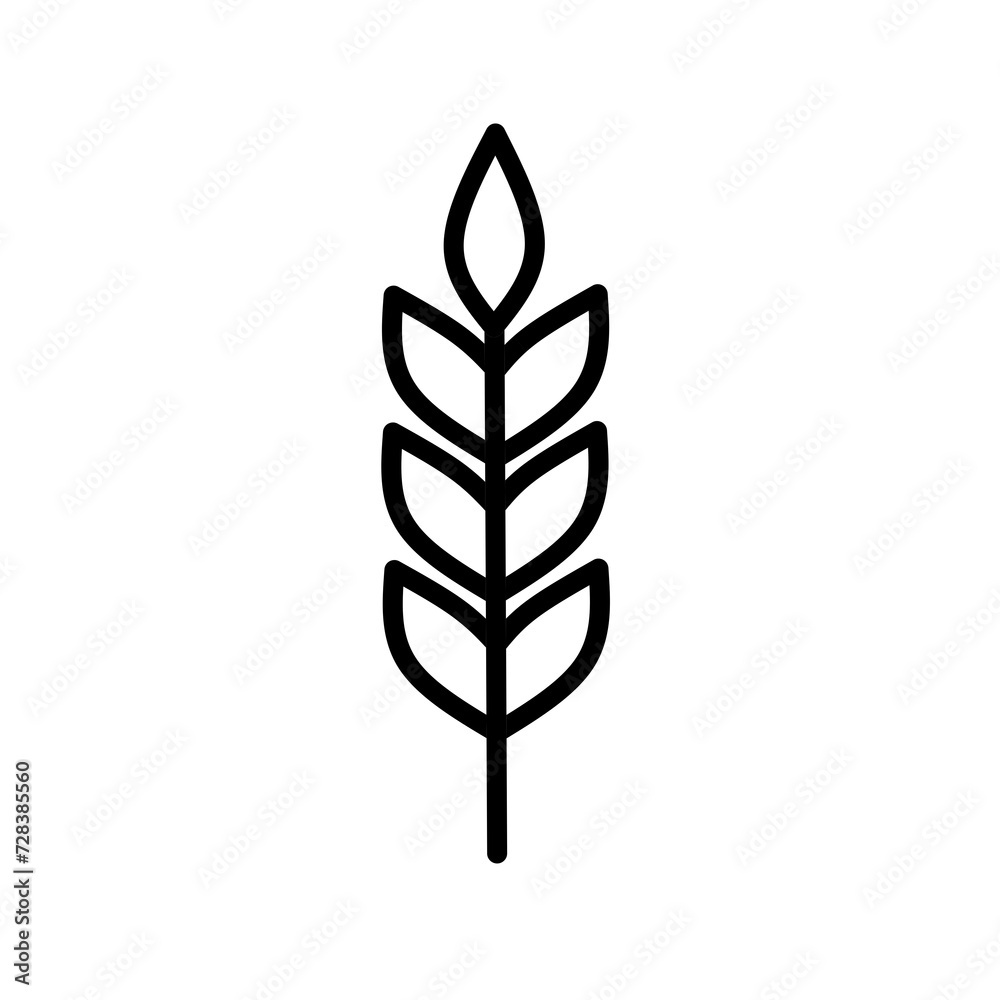 wheat icon vector with simple design.rice icon wheat icon vector with simple design.rice icon