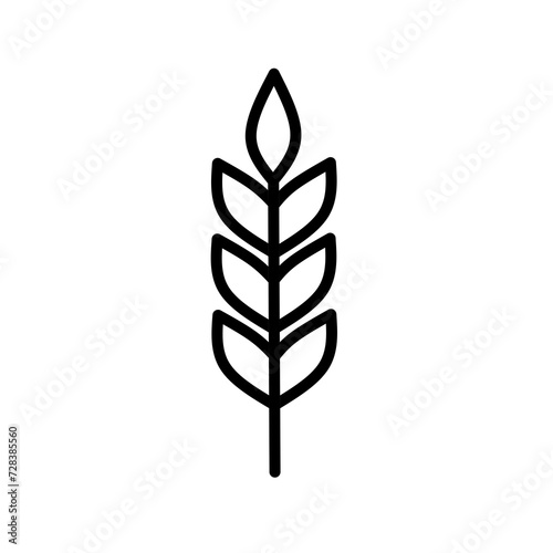 wheat icon vector with simple design.rice icon