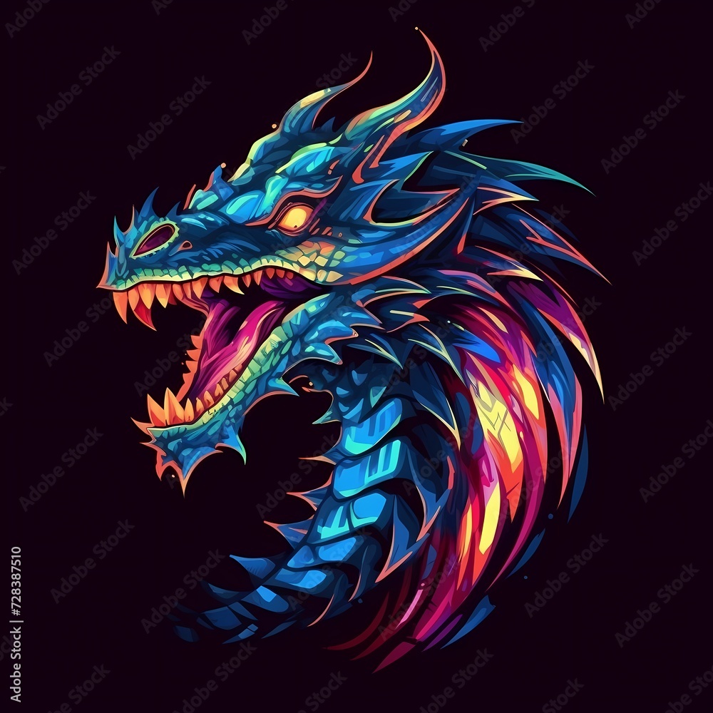 Vibrant Dragon Illustration