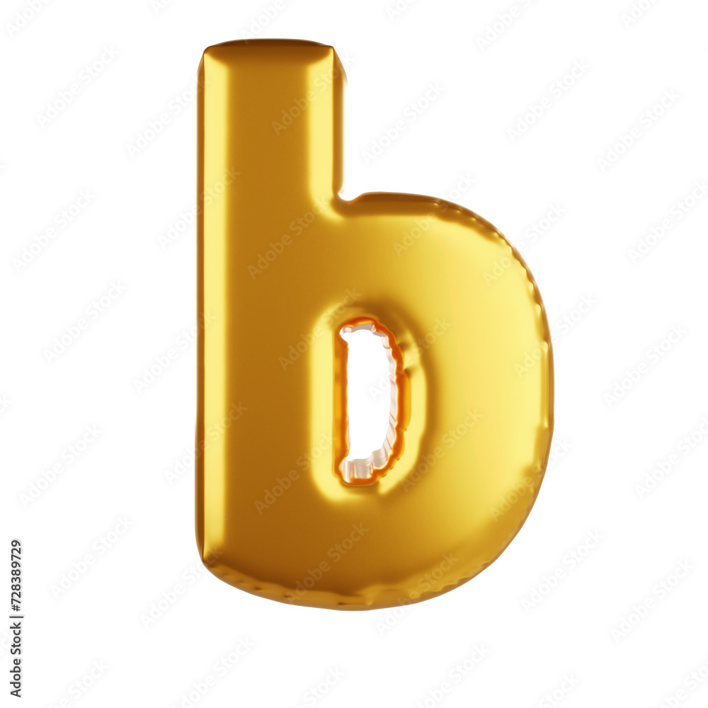 3d Balloon letter B lower case 3d Balloon letter B lower case