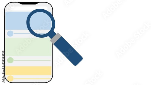 スマホでウェブサイトを使用している動画