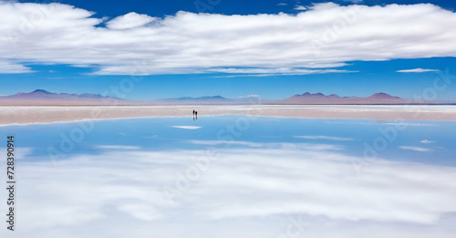 lake and mountains