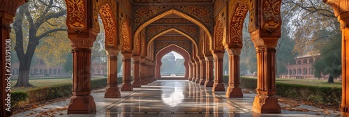 Arabian Arches A Glimpse of the Past in the Present Generative AI photo