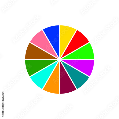 Pie Chart Infographic  Colorful Diagram
