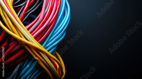 A background with cabels , for electrician style photo