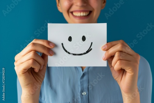 Happy Smiley Emoji collective Emoticon, colored Symbol email marketing. Smiling face feedback mechanism. Joyfull comic big smile. parallelism client rating and customer feedback