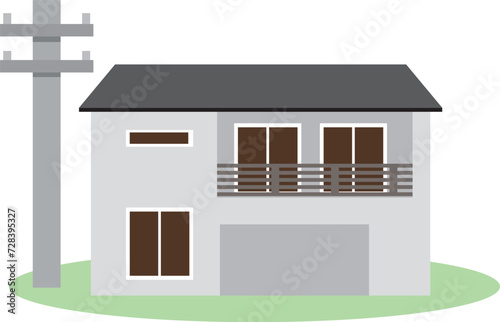 リフォーム, 住宅, 建築, 街, ベクター, 住む, 家, 建て替え, 新築, 一軒家, 新しい, 屋根, 窓, ピカピカ, 不動産, マイホーム, ハウス, 一戸建て, 玄関, 二階建て, 暮らし, 生活, 住居, 家庭

