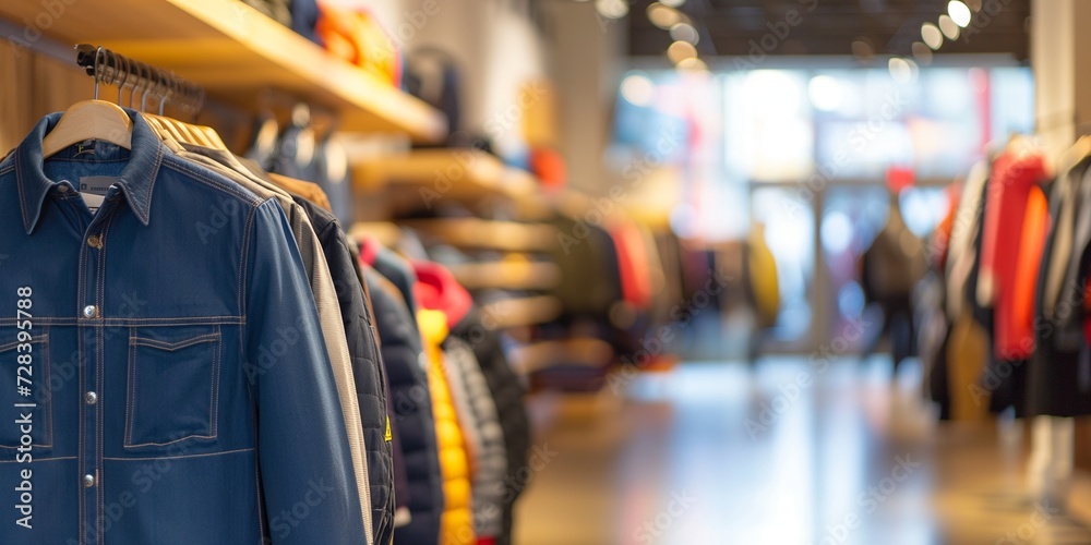 Obraz premium sales in a fashion store