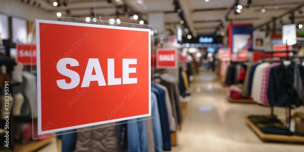 sales in a fashion store