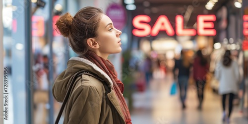 woman doing shopping