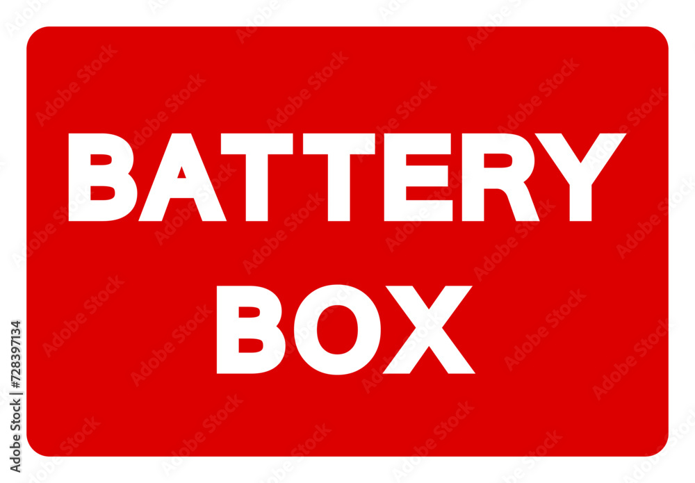 Battery Box Symbol Sign, Vector Illustration, Isolate On White Background Label. EPS10