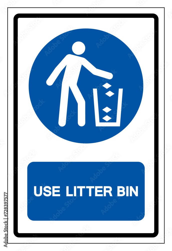 Use Litter Bin Symbol Sign ,Vector Illustration, Isolate On White Background Label. EPS10 Use Litter Bin Symbol Sign ,Vector Illustration, Isolate On White Background Label. EPS10