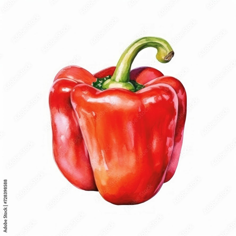 red watercolor paprika
red watercolor paprika