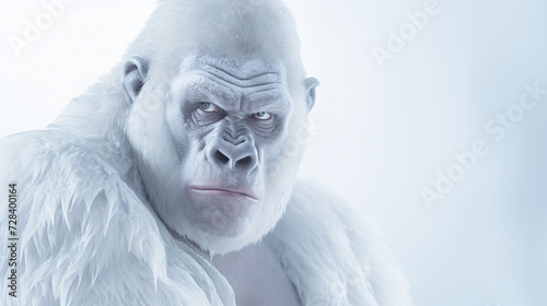 the large white gorilla is a rare one