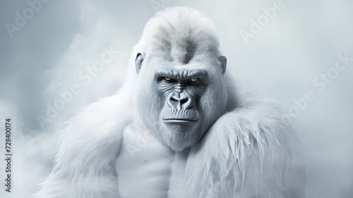 the large white gorilla is a rare one