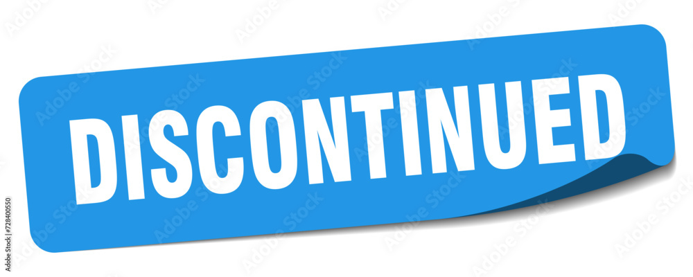 discontinued sticker. discontinued label discontinued sticker. discontinued label