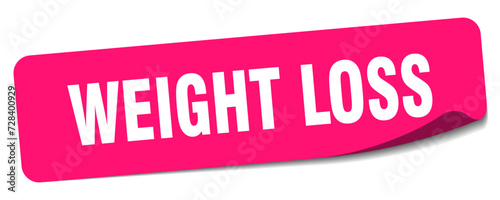 weight loss sticker. weight loss label