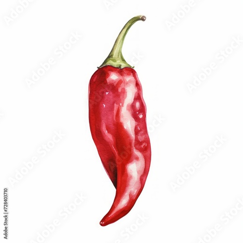 watercolor chili peppers
