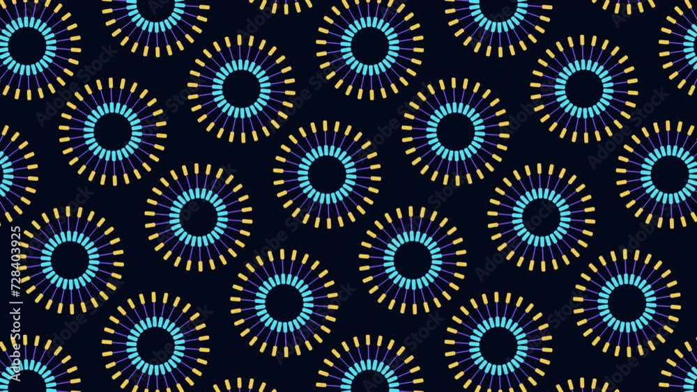 A mesmerizing seamless circular pattern featuring overlapped red and blue circles, creating a symmetrical and captivating design A mesmerizing seamless circular pattern featuring overlapped red and blue circles, creating a symmetrical and captivating design