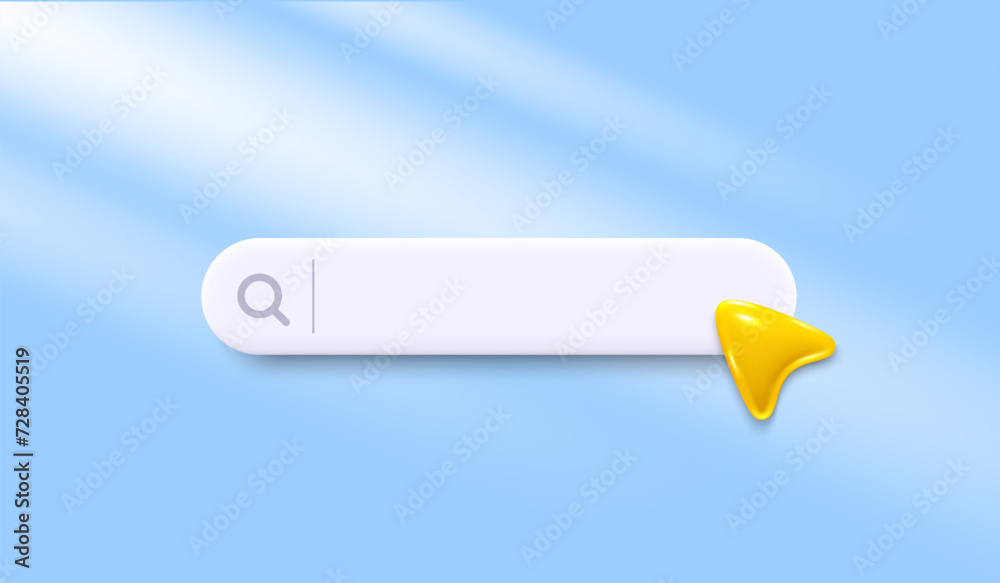 3d search bar template for website. Navigation search for web browser ...
