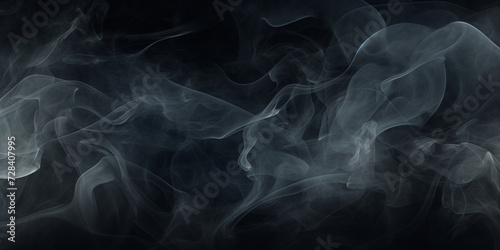 Cinematic Design Abstract Border With Black Smoke, Abstract Border With Cinematic Design And Black Smoke Texture Background