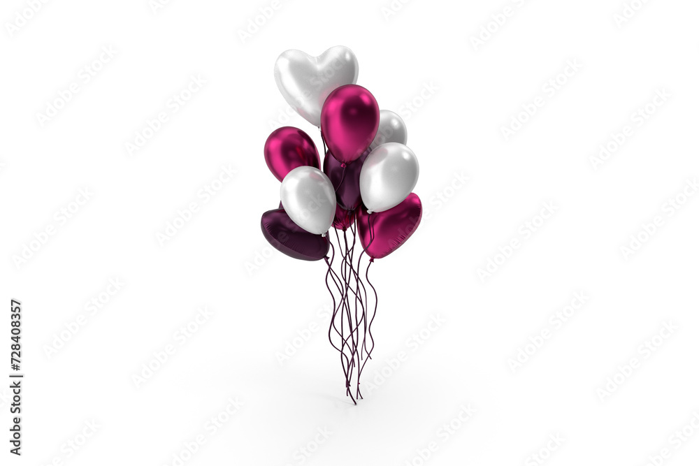 Fototapeta premium balloon isolated on white 3d