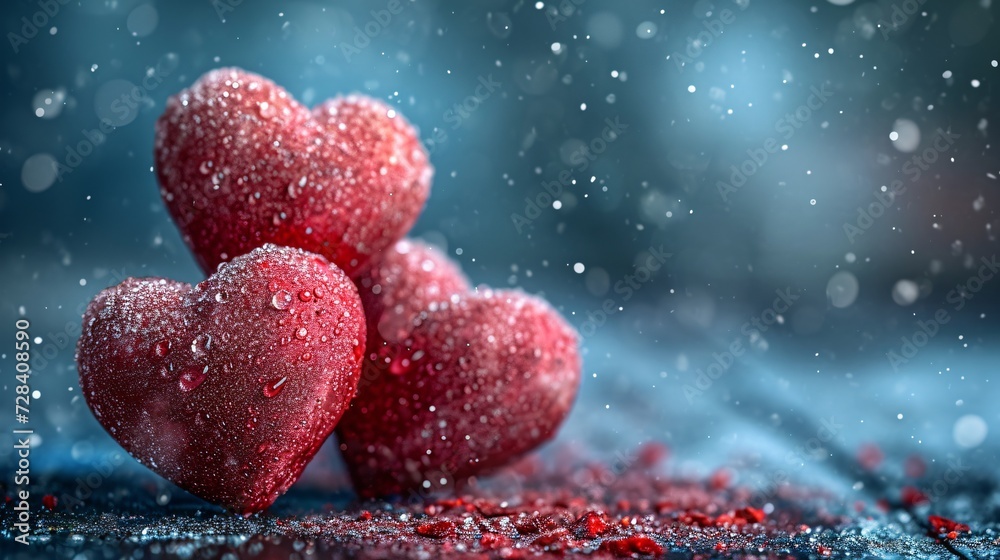 Romantic background featuring love symbols. Romantic background featuring love symbols.
