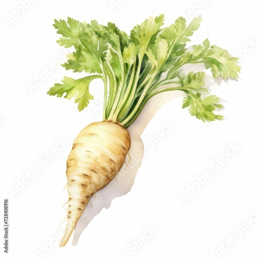 watercolor parsley root 