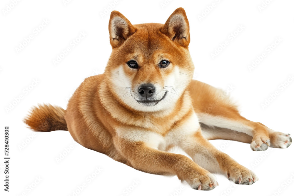 Shiba Inu Dog on Transparent Background