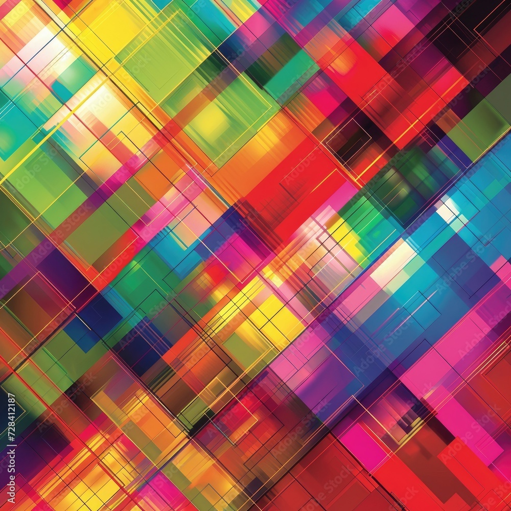 Abstract colourful grid texture background