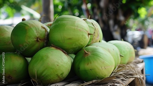 fresh green coconut