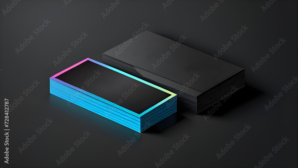 business card isolated on a black background business card isolated on a black background