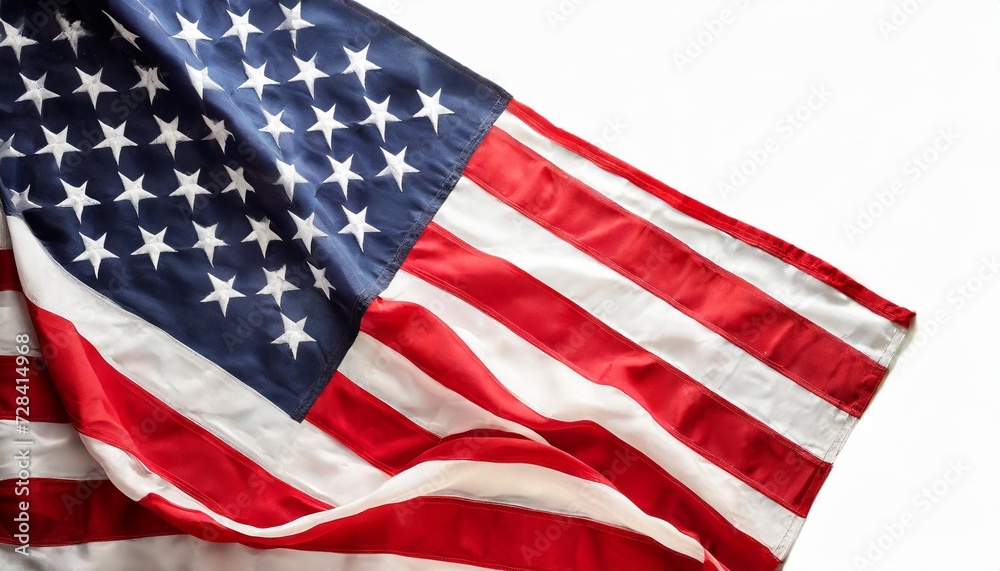 Obraz premium american flag isolated on white