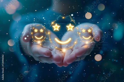 Smiling Emoji unravel Smiley, Vector Design clap. Star rating love sybol anxiety relief. Happy feedback ball ape happy smile. emoticon crm client service photo