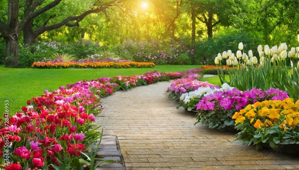 image of garden with flowers