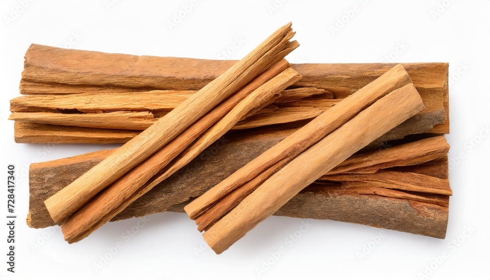 sandalwood sticks isolated on white background top view sandalwood sticks isolated on white background top view
