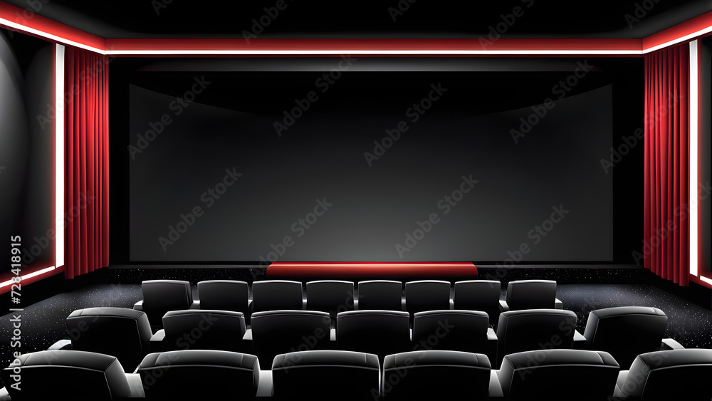 Obraz premium home theater icon clipart isolated on a black background