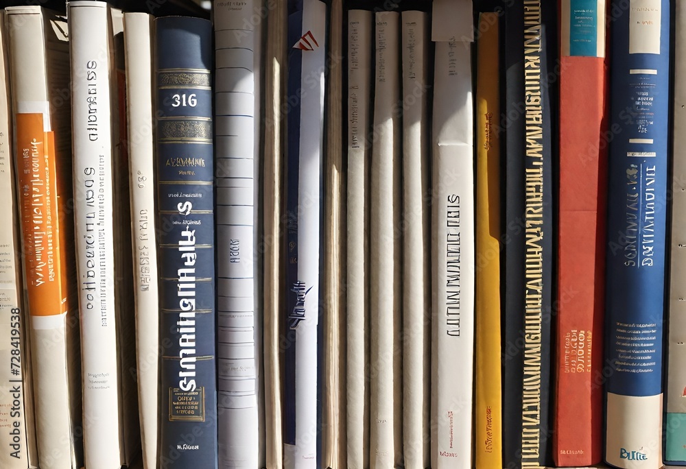 stack of books - obrazy, fototapety, plakaty 