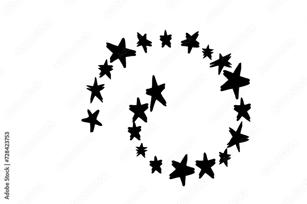 Naklejka premium Star logo icon ,illustration design template isolated on a white background.