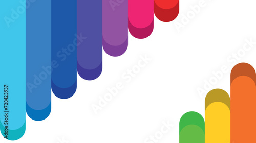 colored abstraction, rainbow stripes, LGBT colors on a transparent background, colored pencils and paints, thick smears of paint