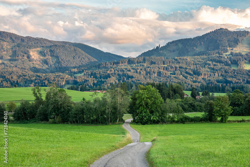 Green landscape in Allgovia, Germany photo