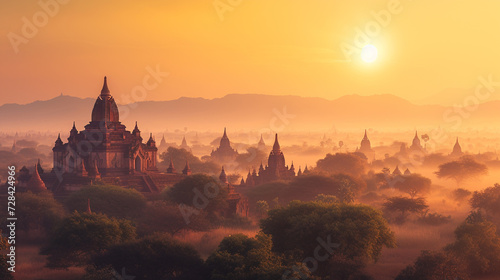 Beautiful temple. Bagan  Myanmar.