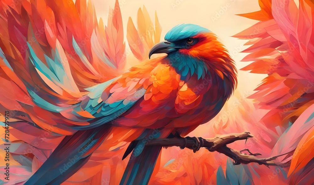 Fototapeta premium blue and yellow macaw ara