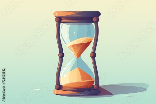An Illustration of an Hourglass With Sand Running Through It