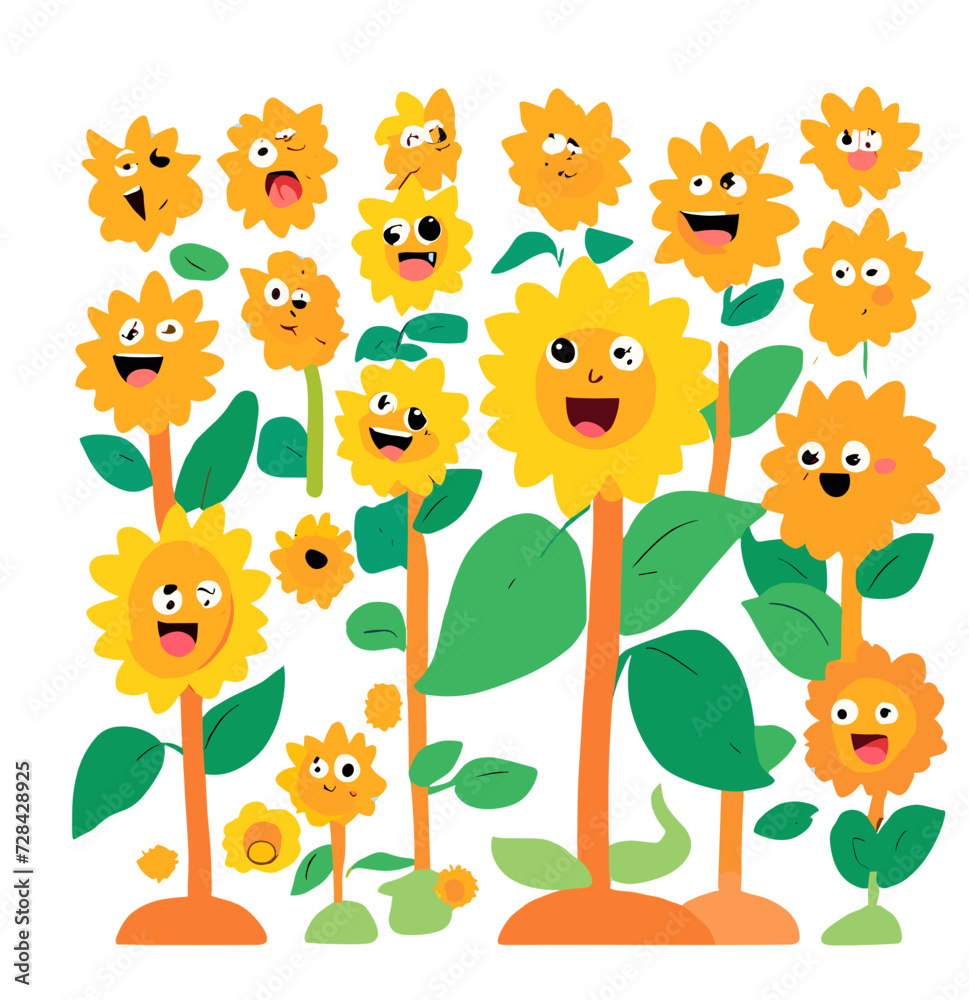 Naklejka premium set of funny animals