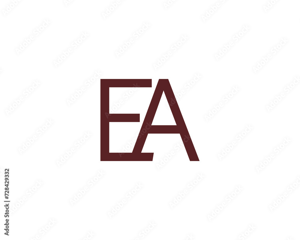 EA logo design vector template