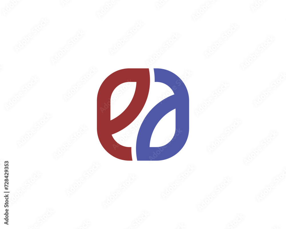 EA logo design vector template EA logo design vector template